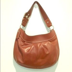 Coach Soho Leather Pleated Hobo Handbag l